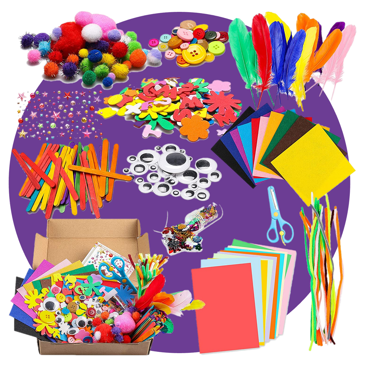 Mega Craft Kit for Kids 500 Piece Set – Successories